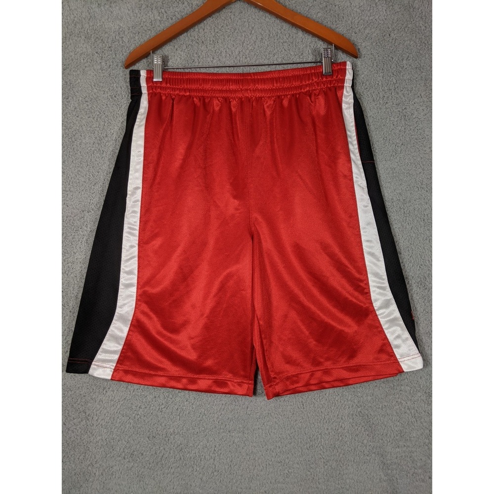 Vtg Pro Edge University of Nebraska Cornhuskers Basketball Shorts Men L Red